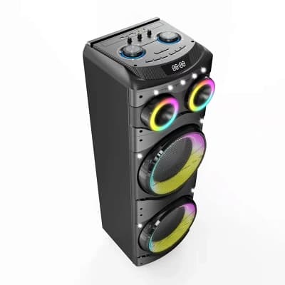 Enceinte colonne avec éclairage LED