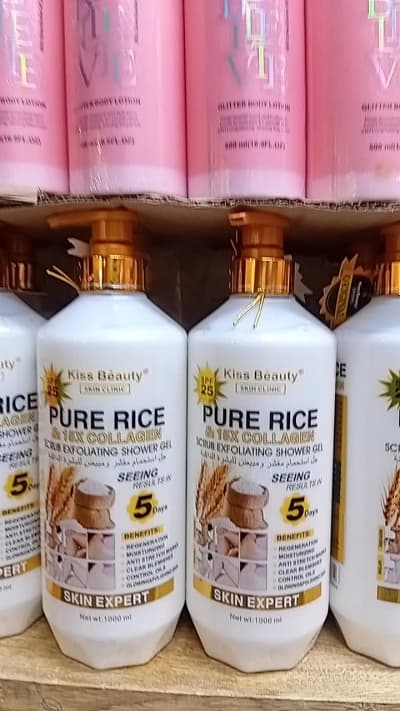 Gel douche Kiss Beauty Pure Rice 1050 ml