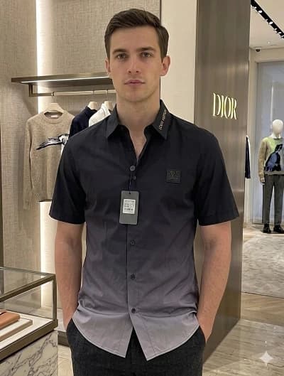 Chemise homme Dior manches courtes