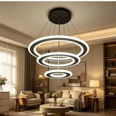 Lustre LED 3 anneaux