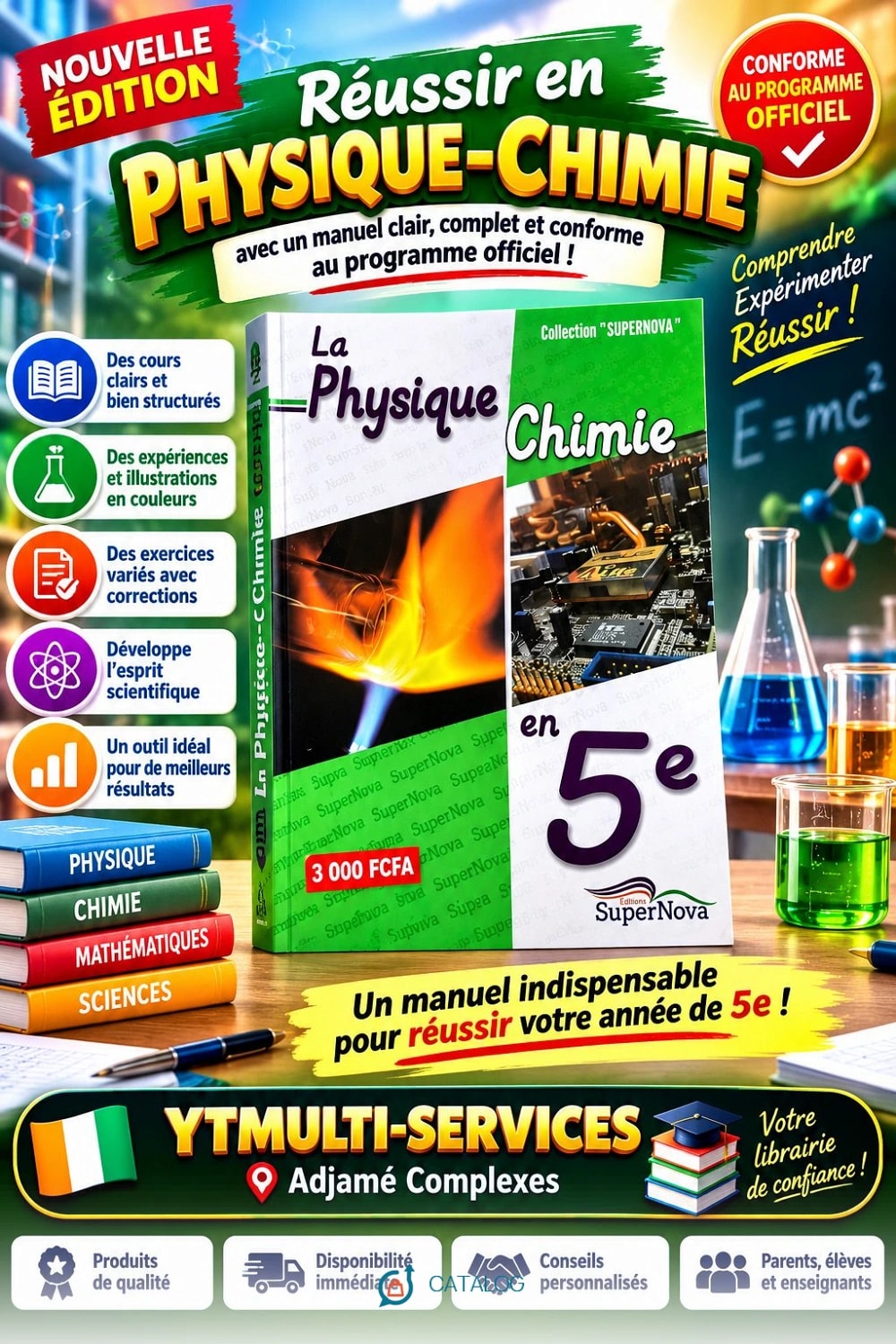 Manuel Physique-Chimie 5e SuperNova
