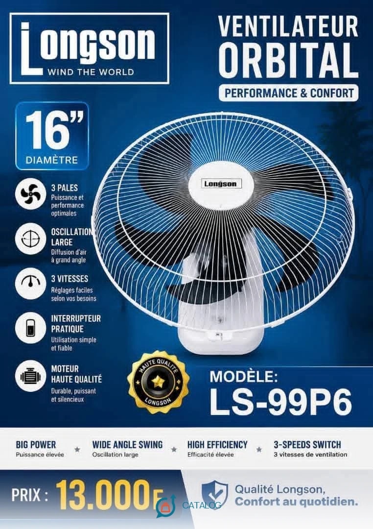 Ventilateur orbital Longson LS-99P6 16 pouces