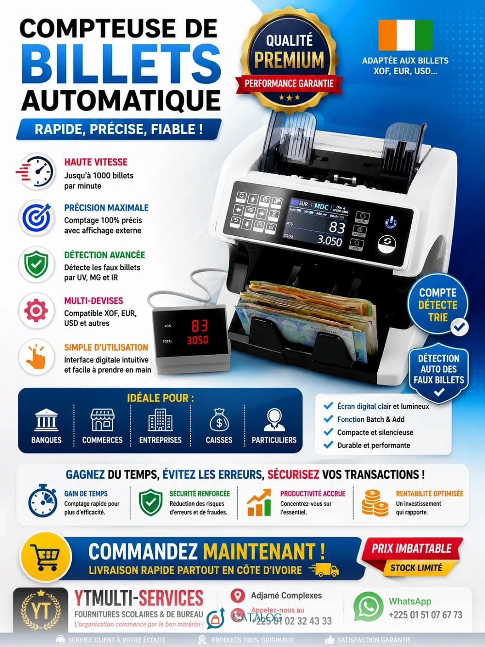 Compteuse de billets automatique