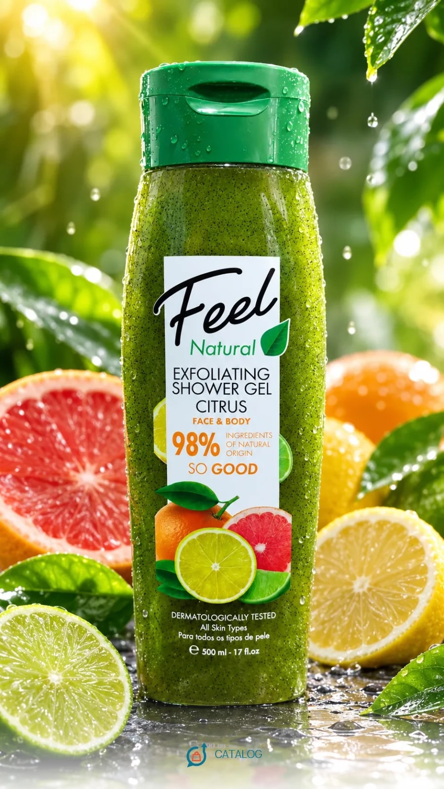 Gel douche exfoliant agrumes