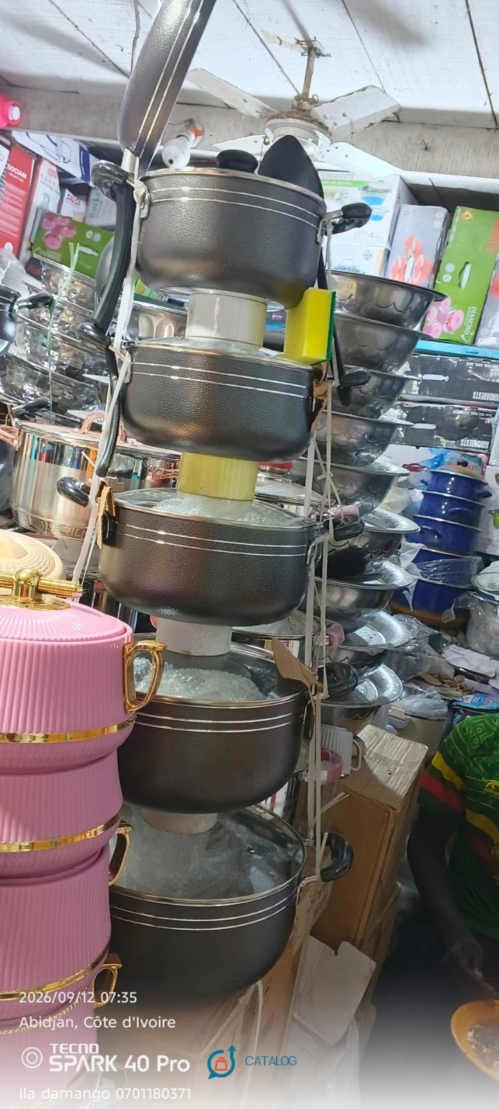 Casseroles en aluminium