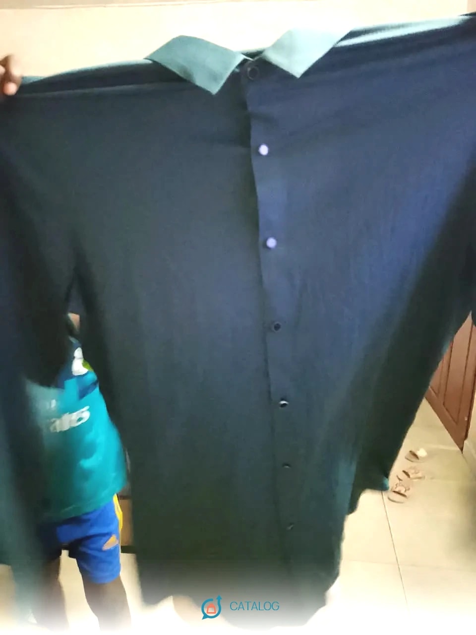Chemise homme bleu marine