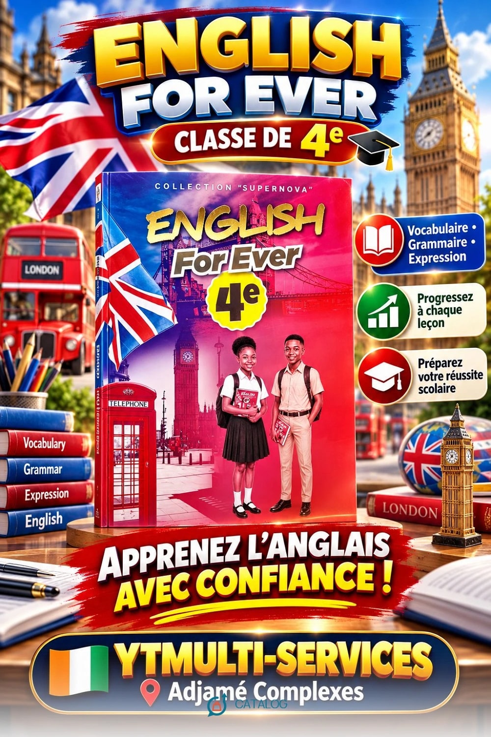 Livre English For Ever classe de 4e