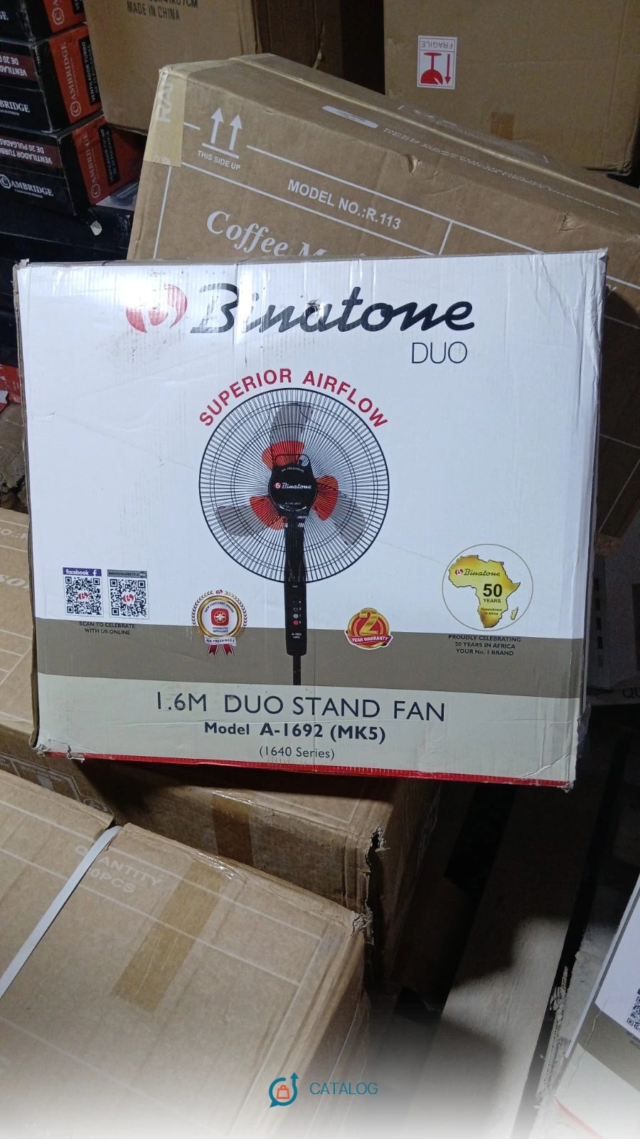 Ventilateur sur pied Bintone 1.6m