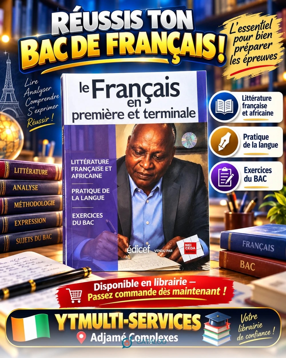 Livre Edicef Le Français première terminale