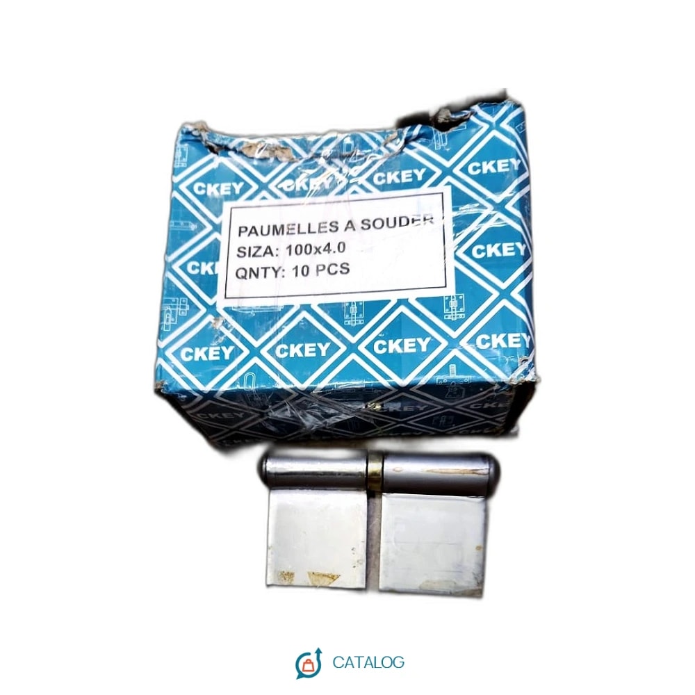 Paumelles à souder CKEY 100×4.0 (boîte de 10 pcs)