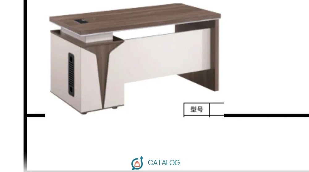 Grand bureau de direction en bois
