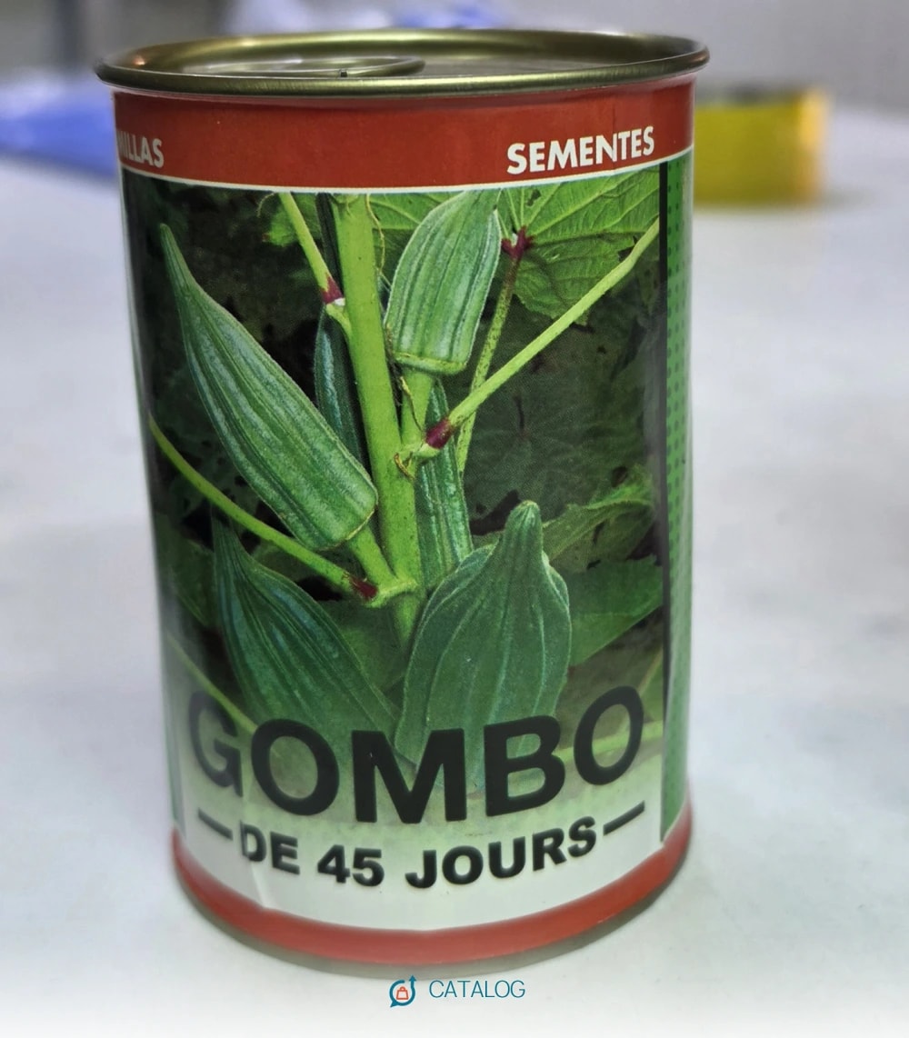 Boîte de graines de gombo de 45 jours