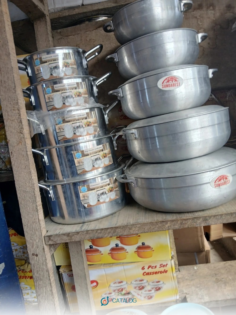 Marmite en aluminium