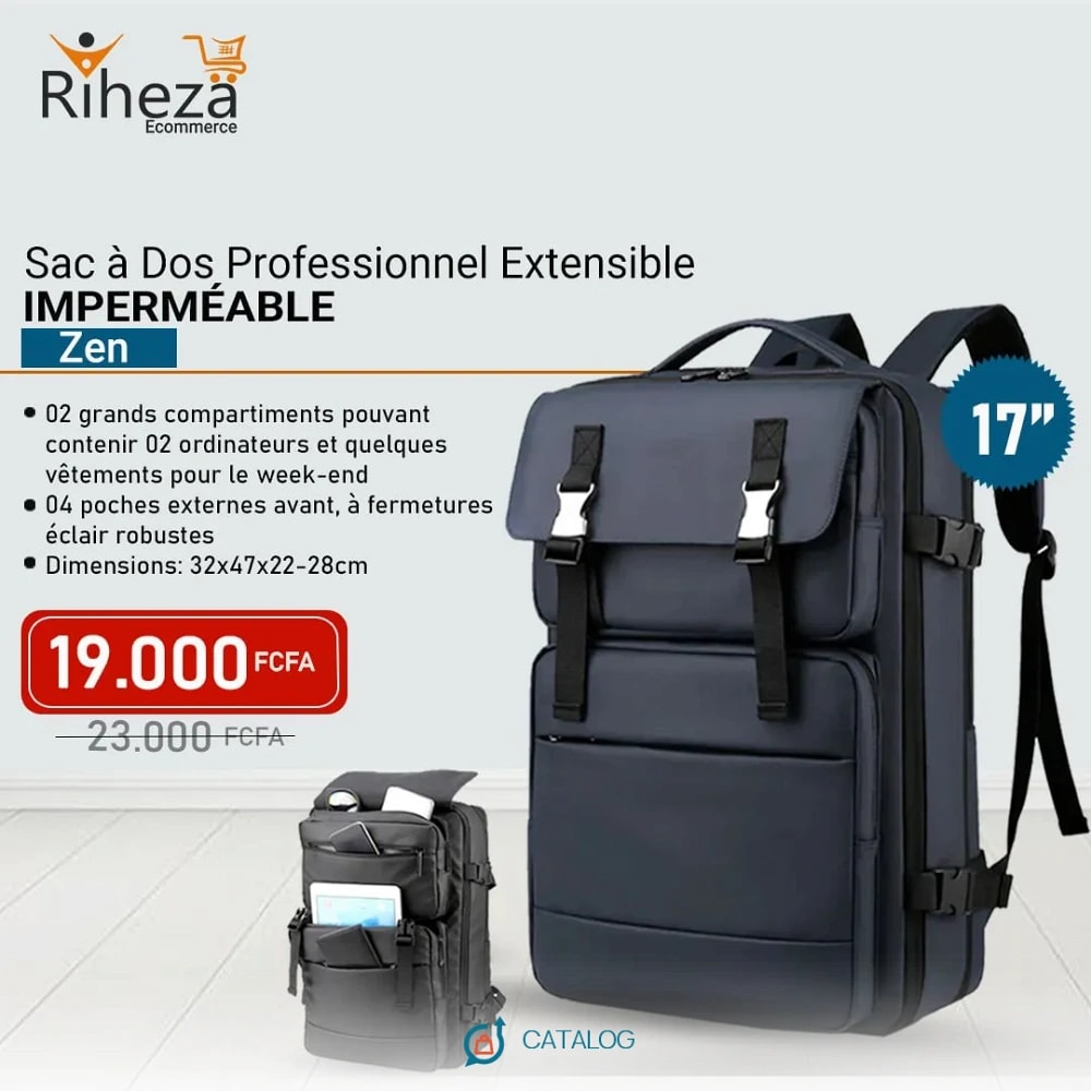 Sac à dos imperméable professionnel