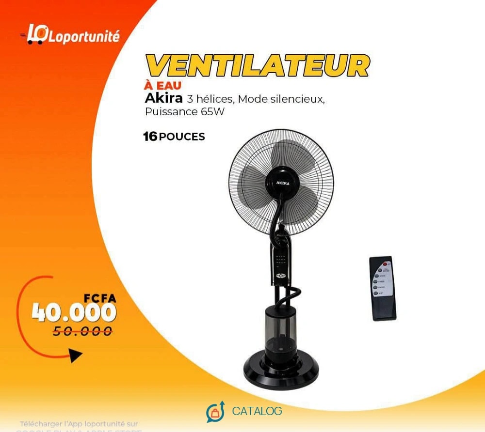 Ventilateur sur pied Akira 16 pouces
