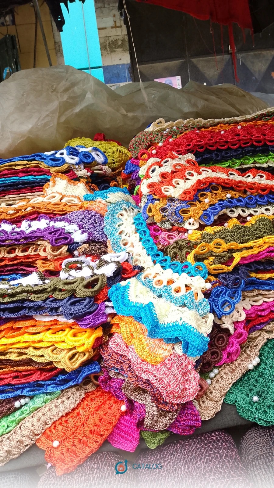 Bandeaux crochetés colorés