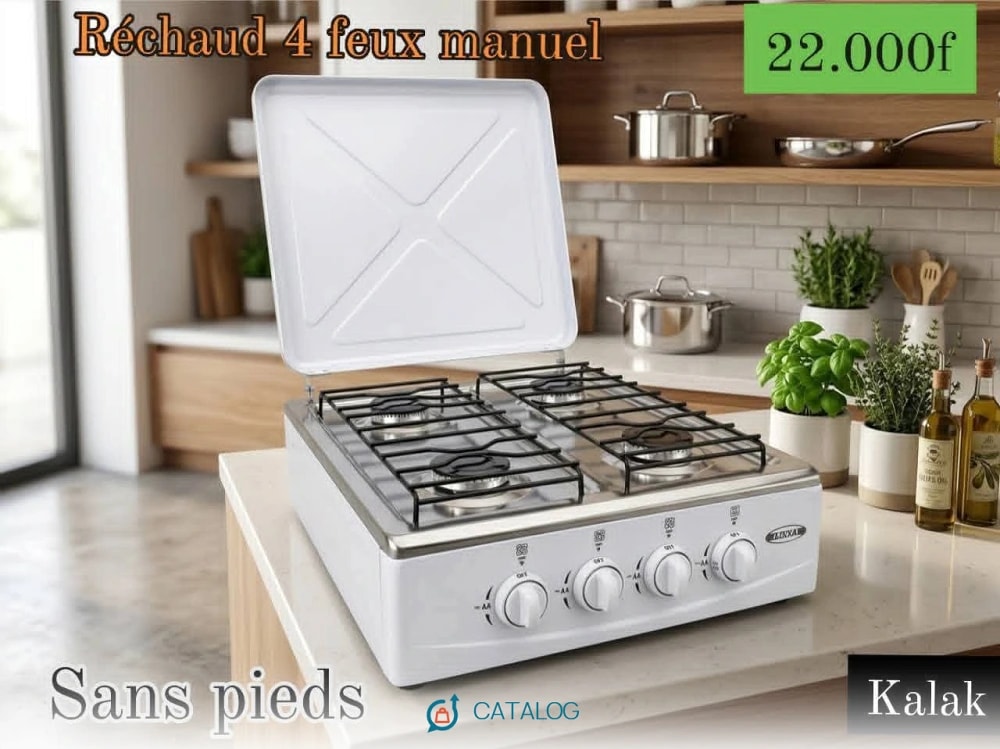 Réchaud à gaz Kalak 4 feux