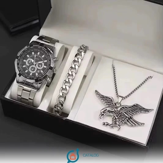 Coffret montre bracelet et pendentif