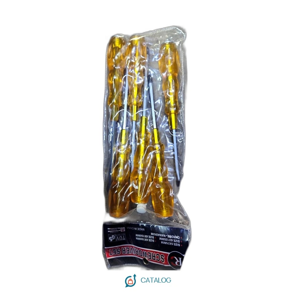 Set de tournevis testeurs (jaunes transparents)