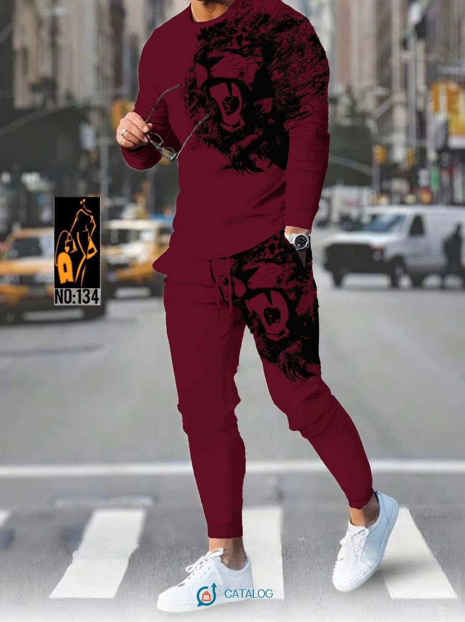 Ensemble survêtement homme bordeaux