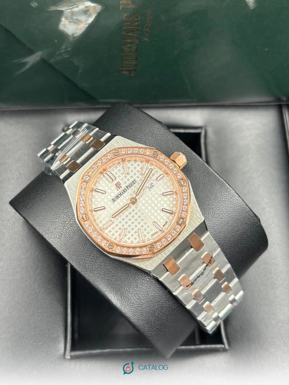 Montre bracelet acier et or