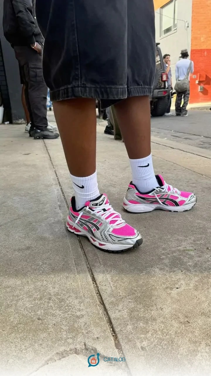 Baskets de course rose