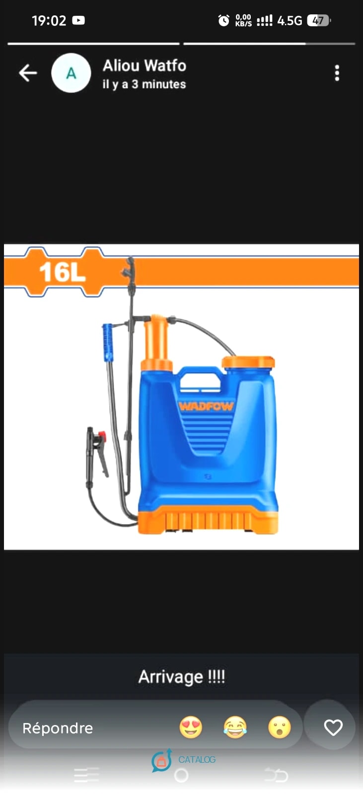 Pompe à dos 16L