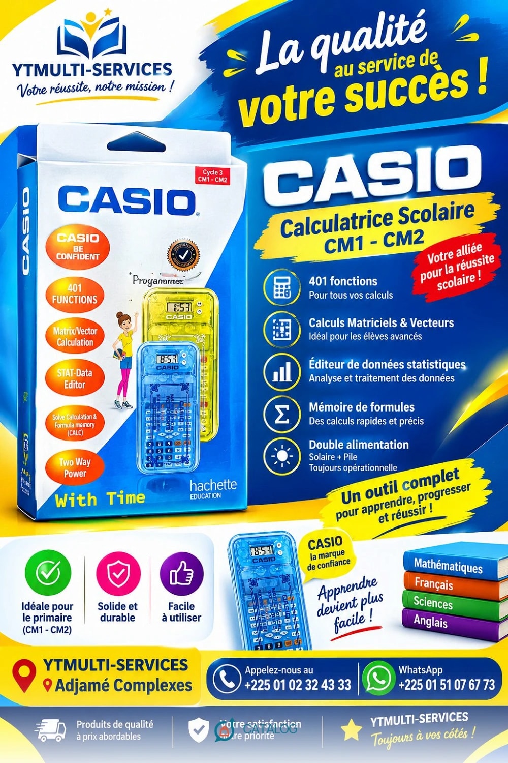 Calculatrice Casio CM1-CM2