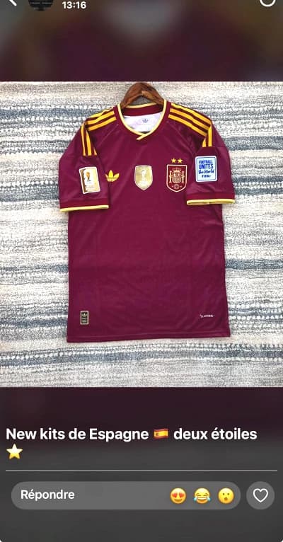 Maillot de sport Adidas Espagne