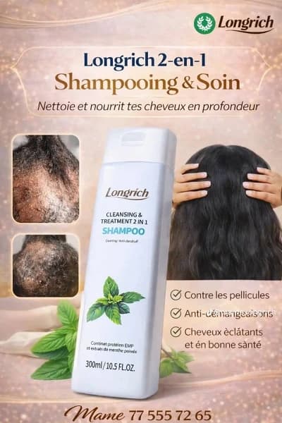 Shampoing soin cheveux Longrich