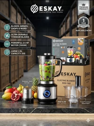 Blender électrique Eskay EKS-1502 1500W