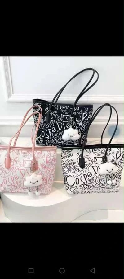 Sac à main motif chat